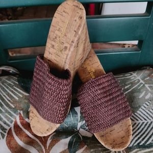 Montego Bay Club cork wedge sandals